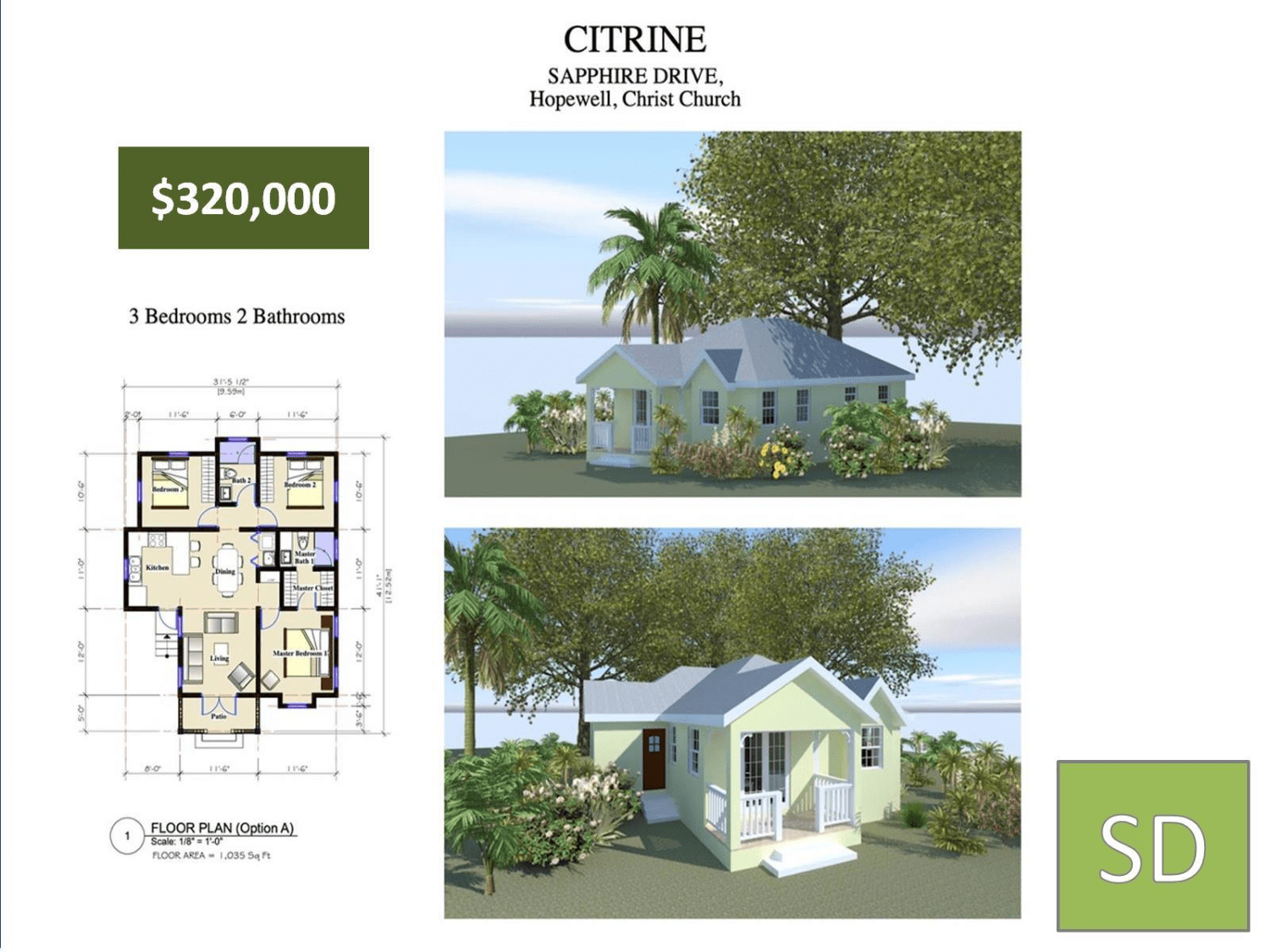 One Sapphire Drive Development Citrine 3 Bedroom 2 Bathroom